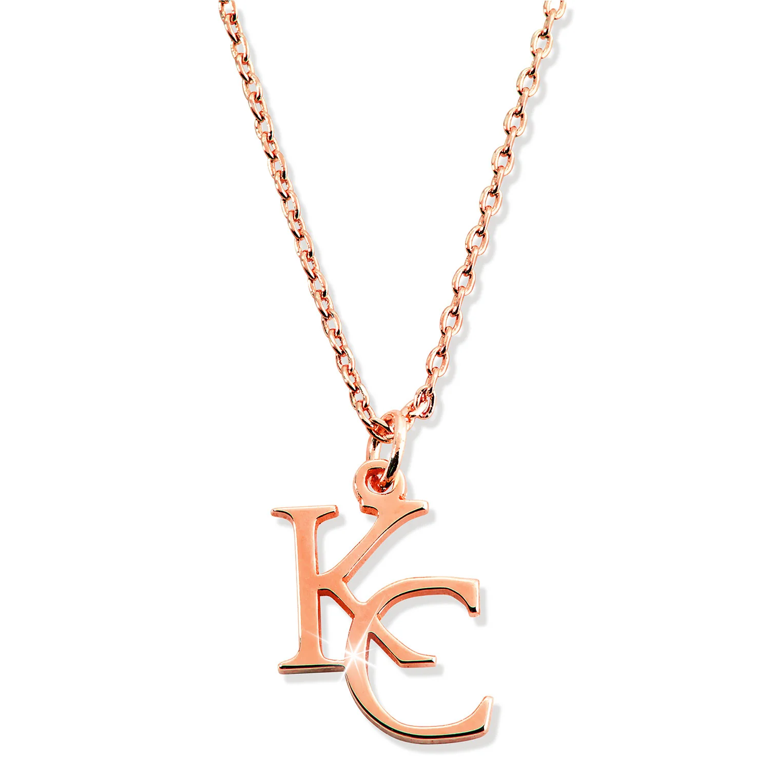 Sterling Silver Stacked Initials Necklace - Image 5