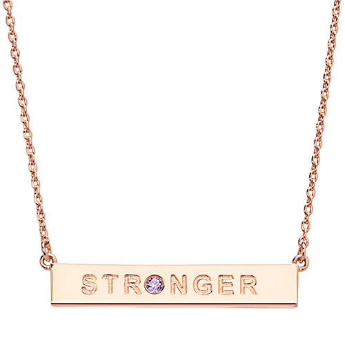 STRONGER Birthstone Empowerment Necklace - Image 4