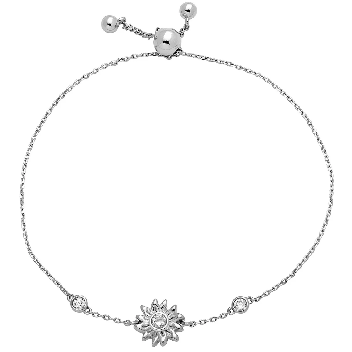 Sunflower Station Birthstone Adjustable Bracelet - Image 2
