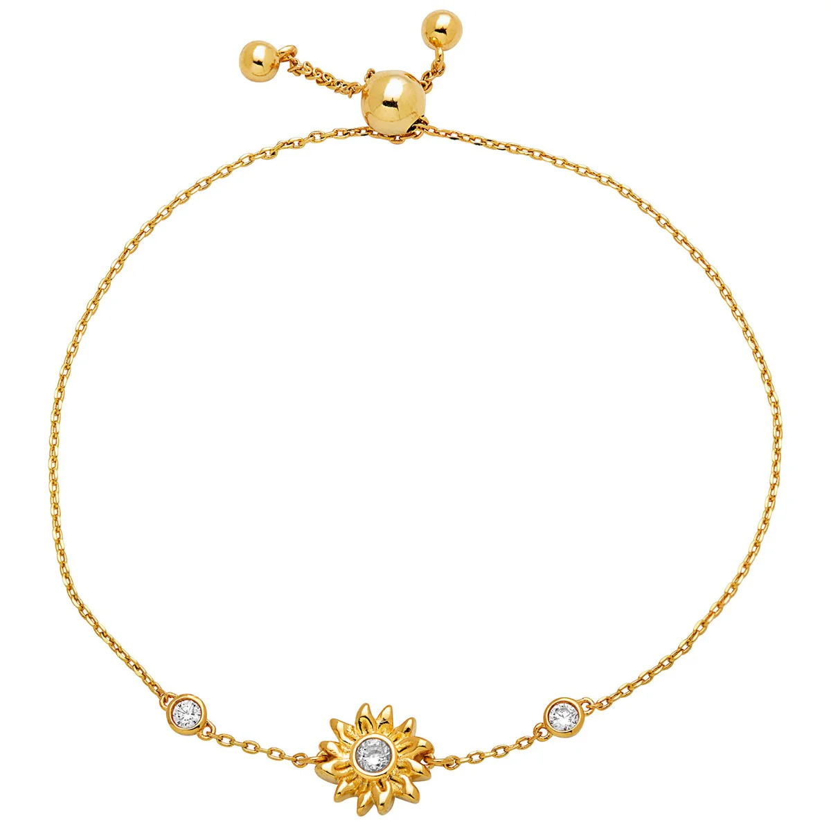 Sunflower Station Birthstone Adjustable Bracelet - Image 4