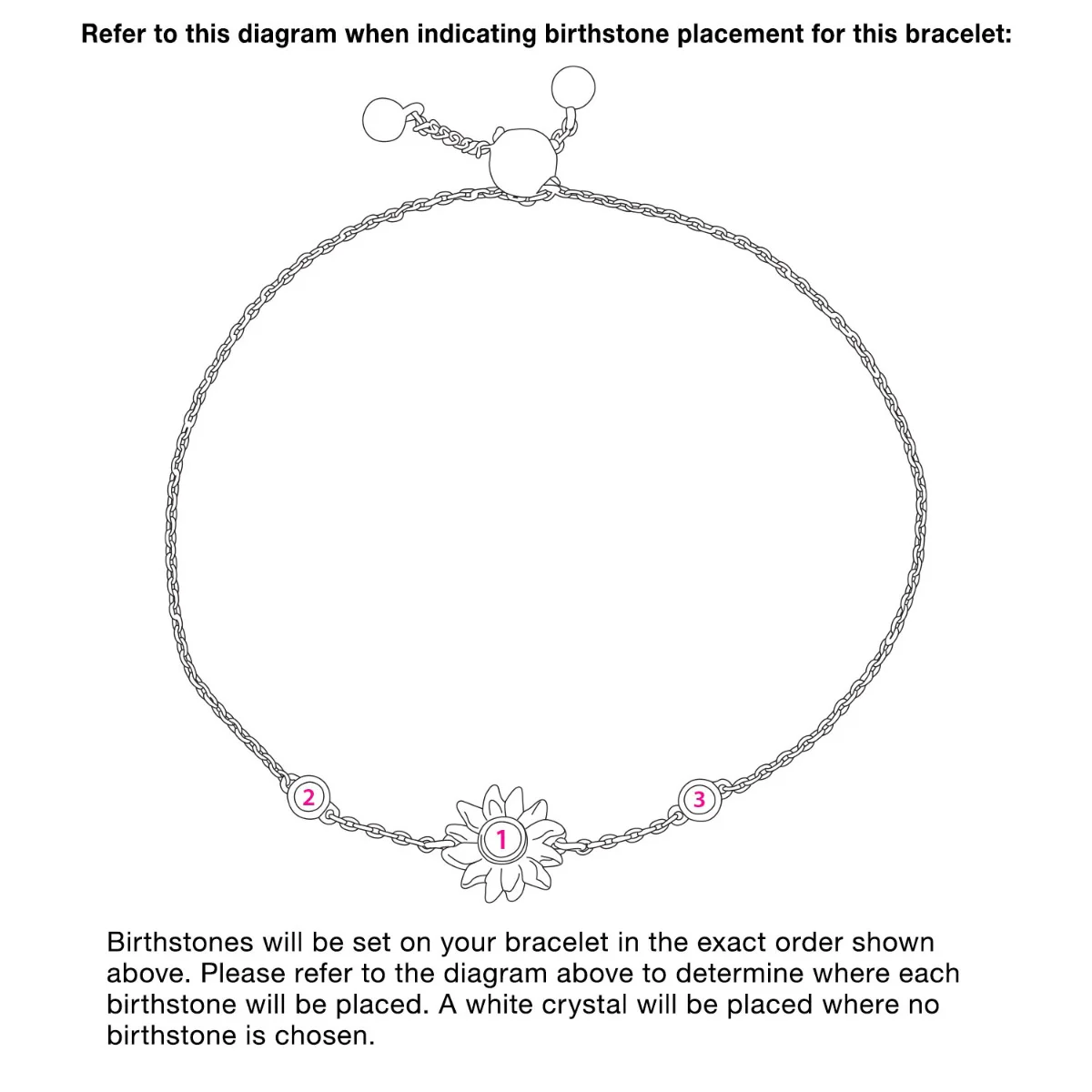 Sunflower Station Birthstone Adjustable Bracelet - Image 9