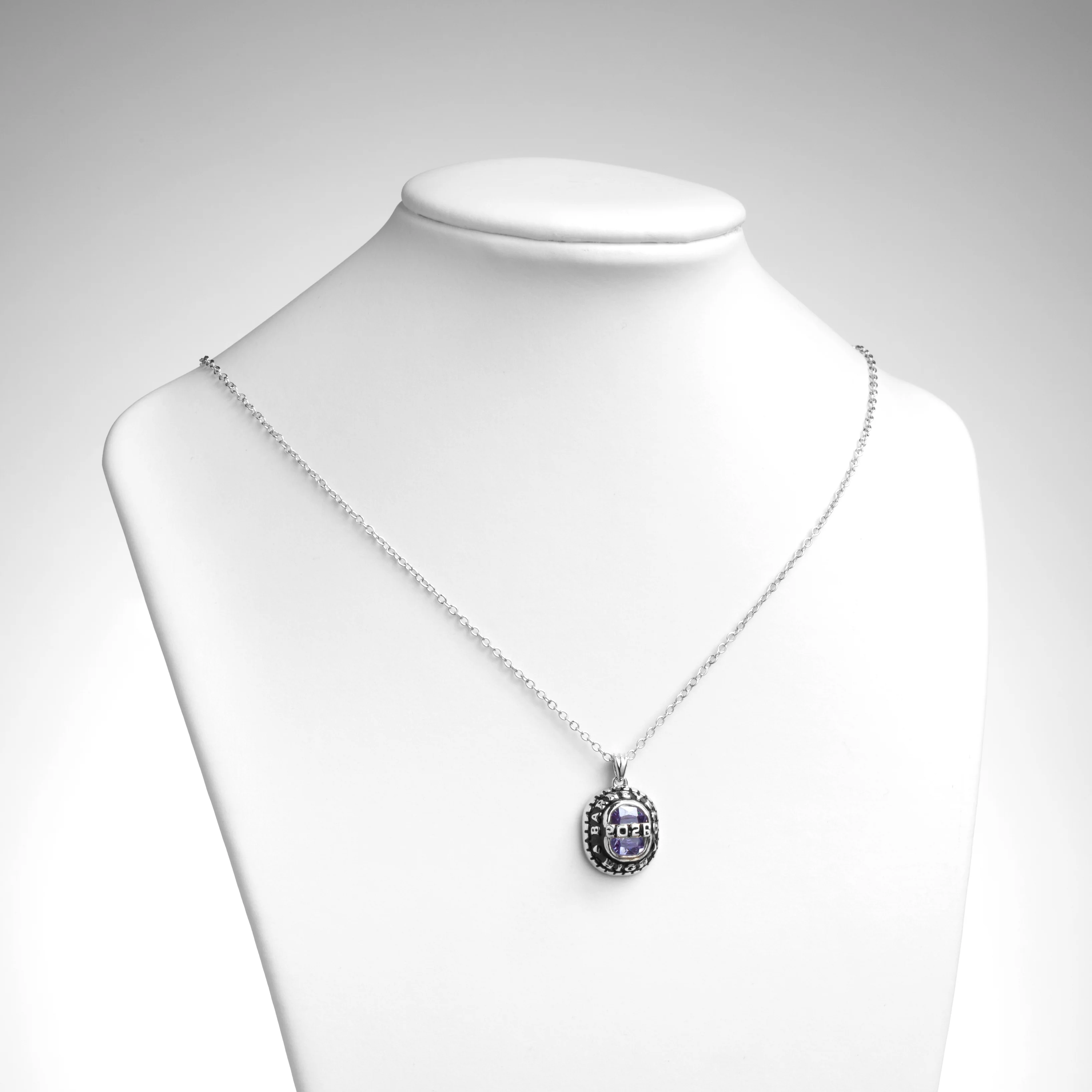 Women's CELEBRIUM Top Bridge Cushion Cut Birthstone Graduation Pendant - Image 3