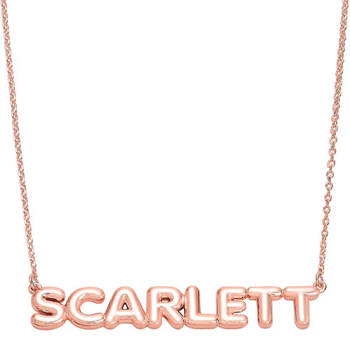 Balloon Letters Whimsical Name Necklace - Image 5