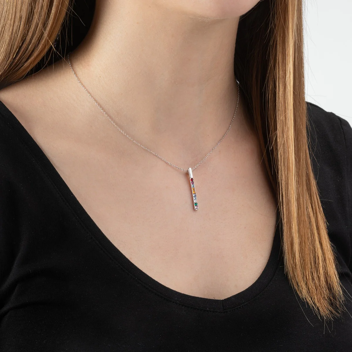 Mother/Grandmother's Birthstone Pendant Plus Bonus CZ Studs - Image 5