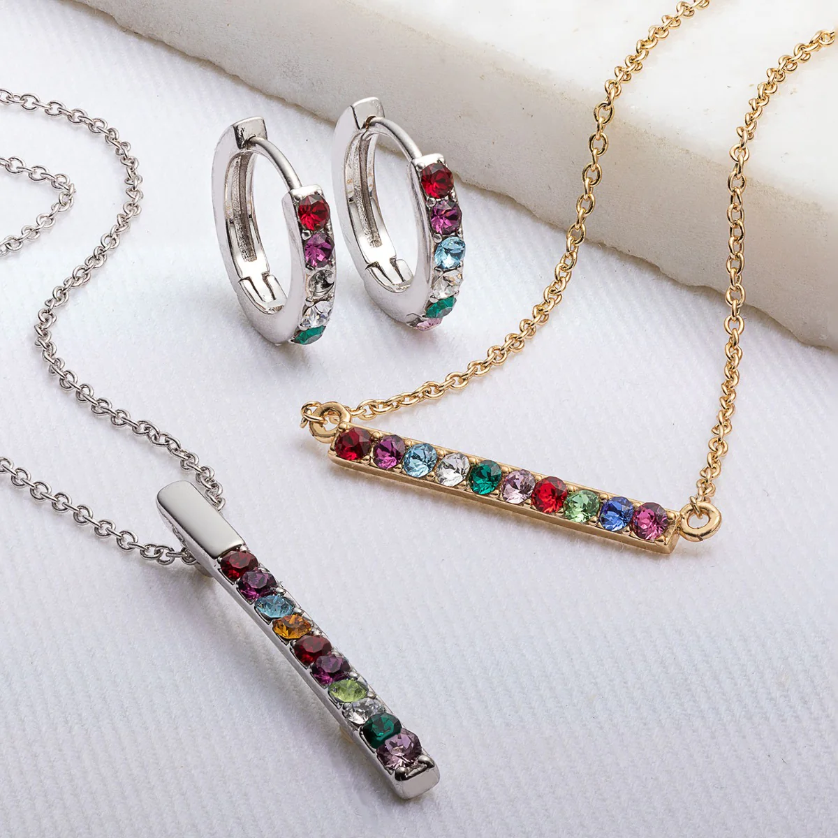 Mother/Grandmother's Birthstone Pendant Plus Bonus CZ Studs - Image 6