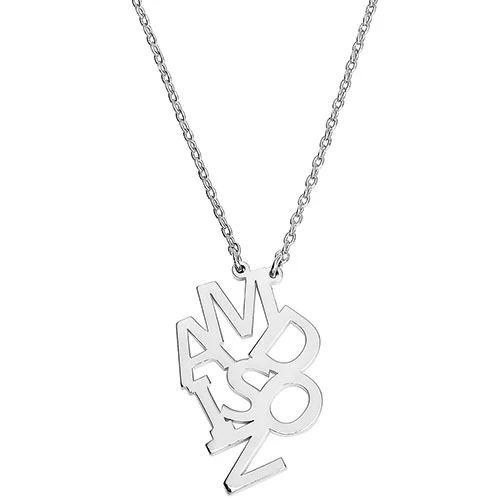 Vertical Puzzle Name Necklace - Image 2