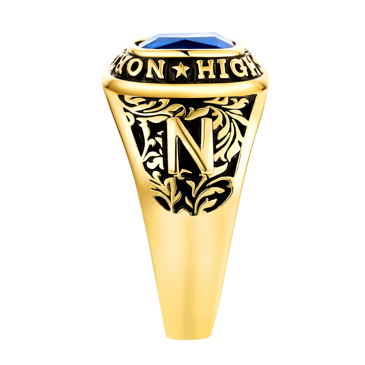 Women's 14K Gold Plated CELEBRIUM Large Traditional Class Ring - Image 3
