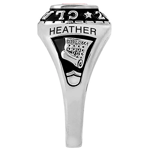 Women's Celebrium Birthstone 2024 Class Ring - Image 3