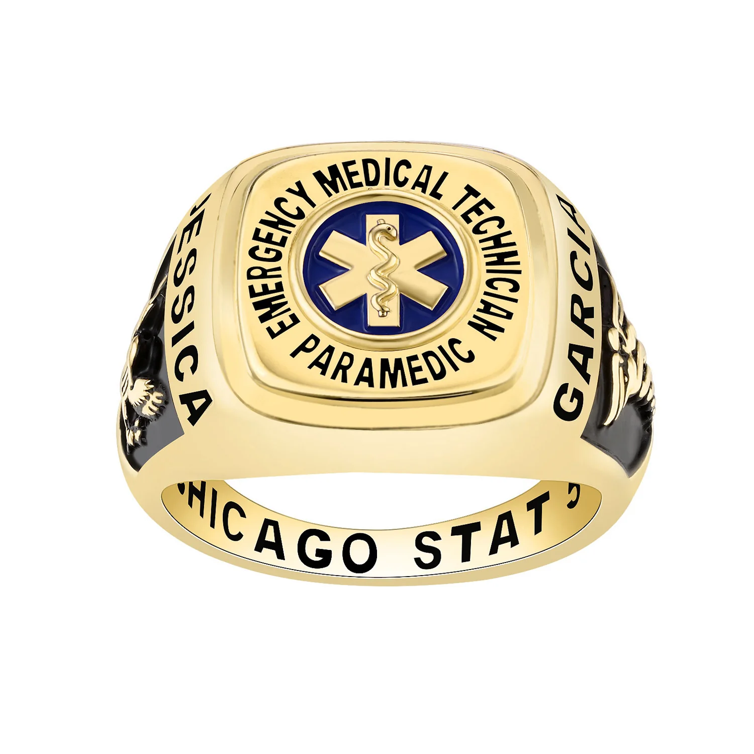 Women's Gold Celebrium EMT First Responder Ring