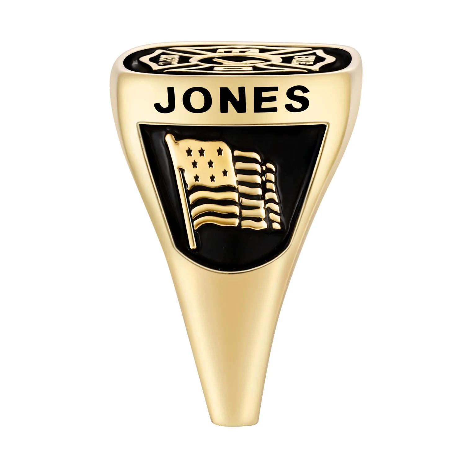 Women's Gold Celebrium Fire Dept First Responder Ring - Image 4