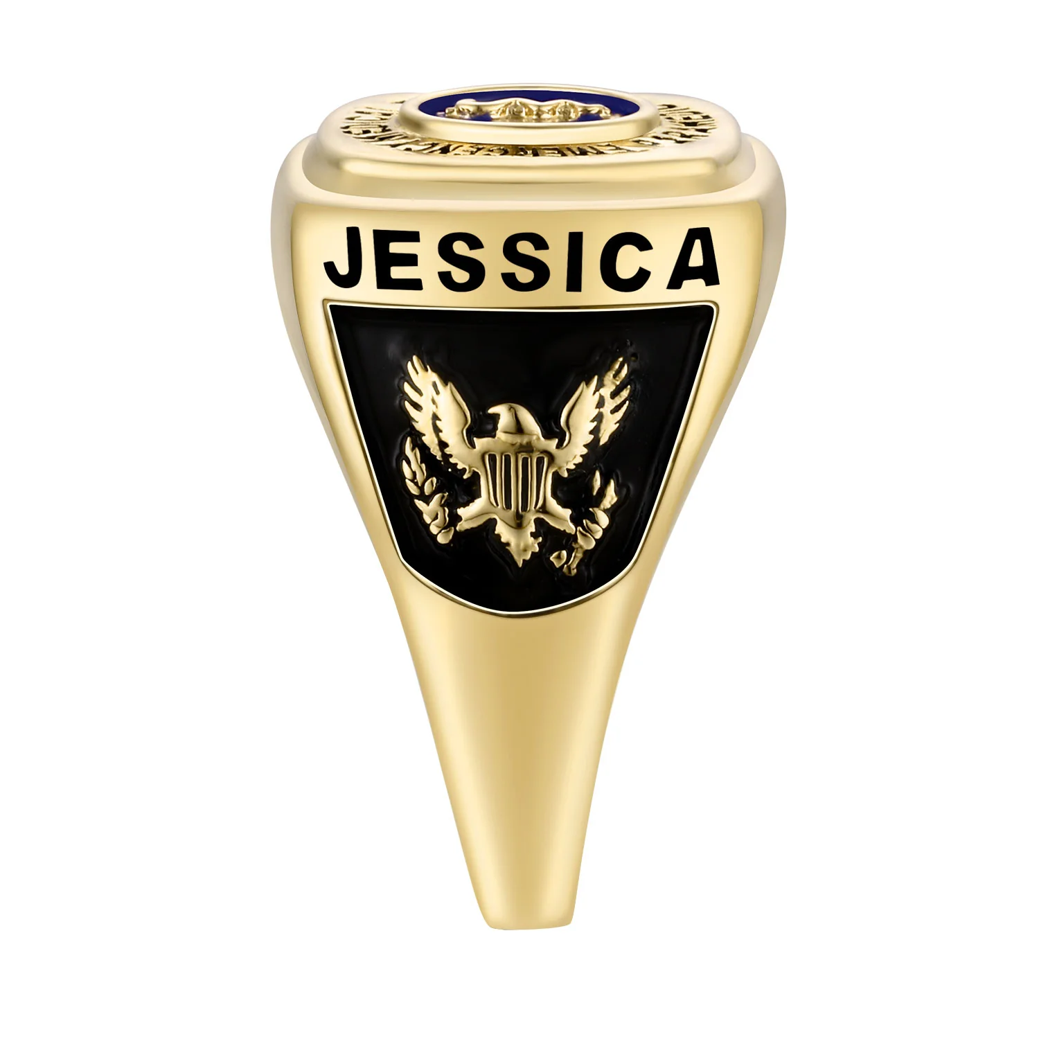 Women's Gold over Sterling EMT First Responder Ring - Image 3