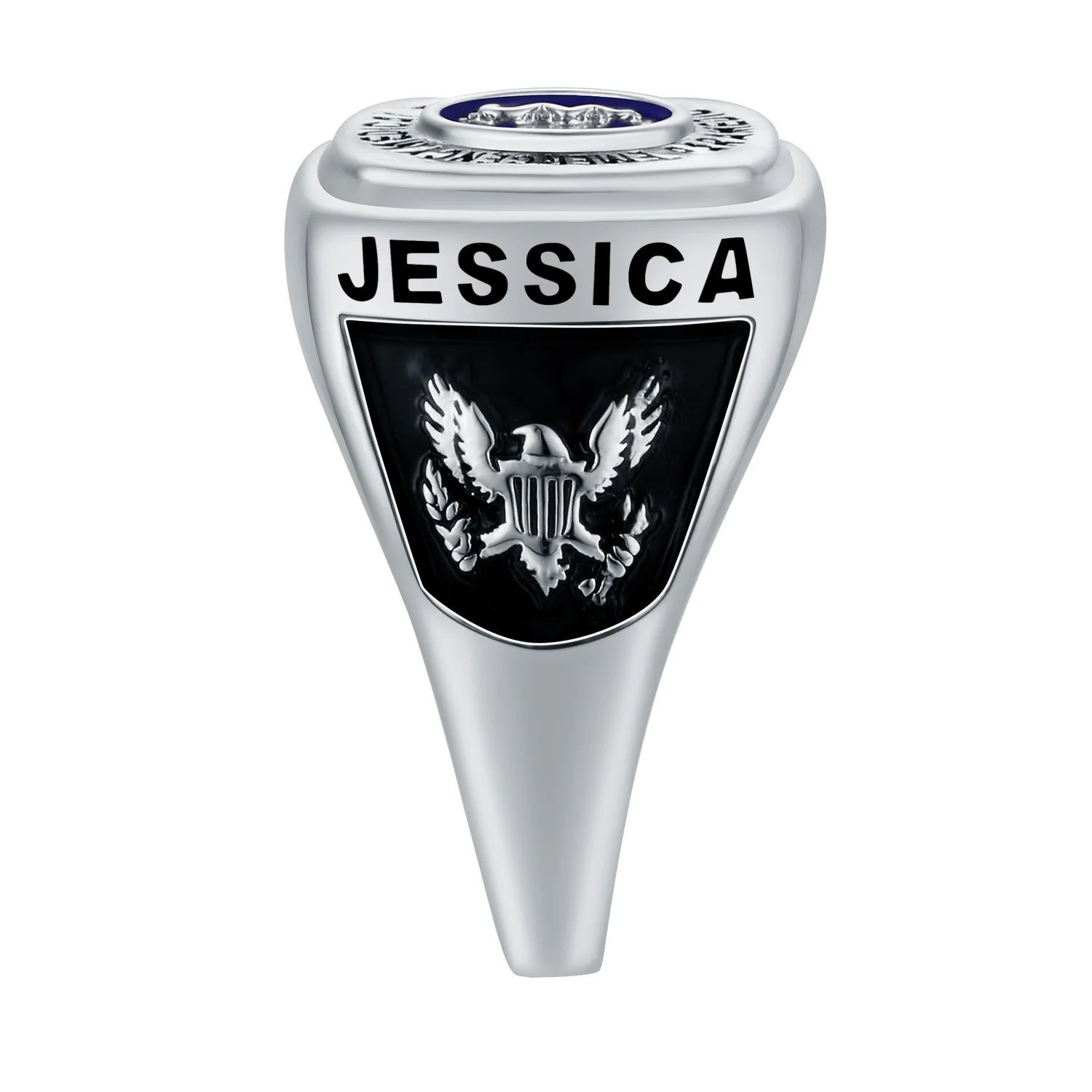 Women's Sterling Silver EMT First Responder Ring - Image 3