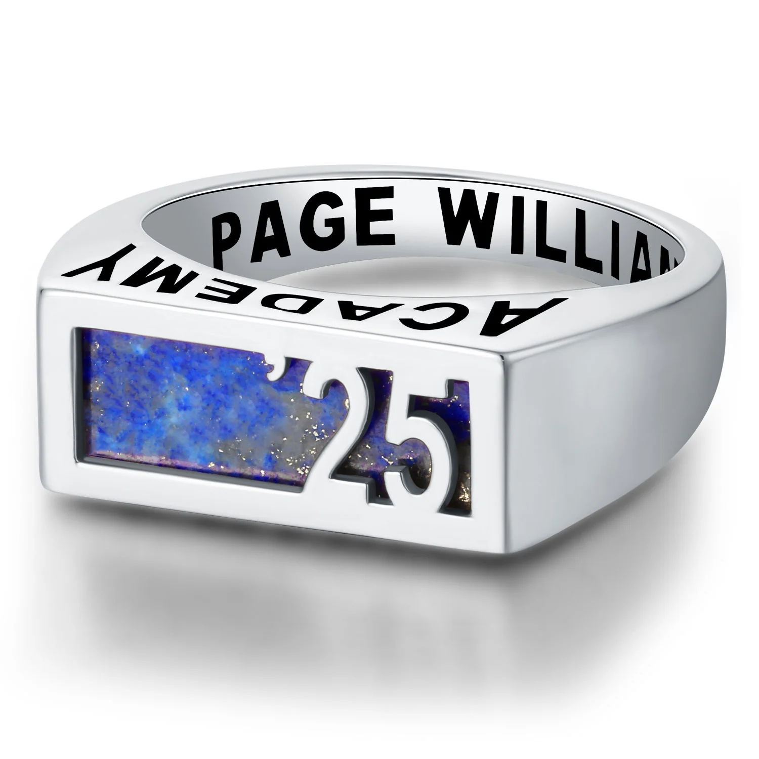 Women's Celebrium Contemporary Graduation Year Signet Class Ring - Image 4