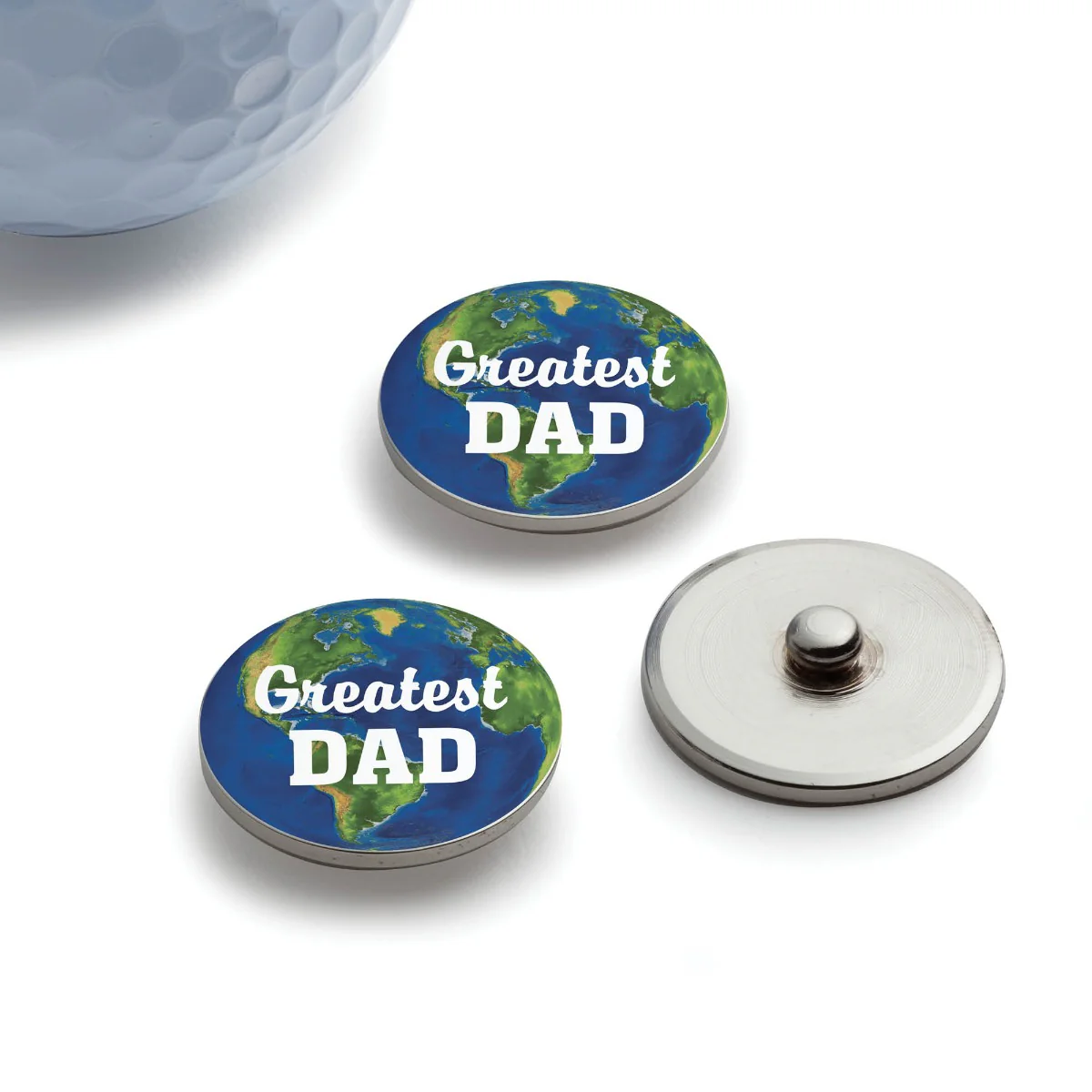 World's Greatest Dad Golf  Ball Markers - Set of 3 - Image 2