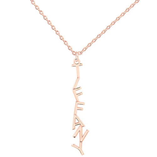 Zig-Zag Vertical Name Necklace - Image 6