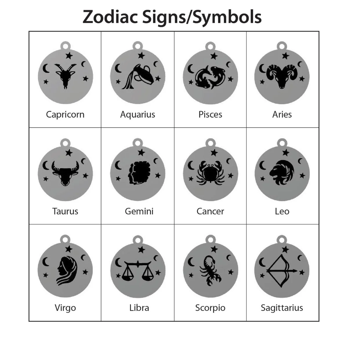 Zodiac Animal and Name Disc Necklace - Image 8